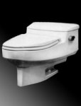 Example of an American Standard Roma series one piece toilet